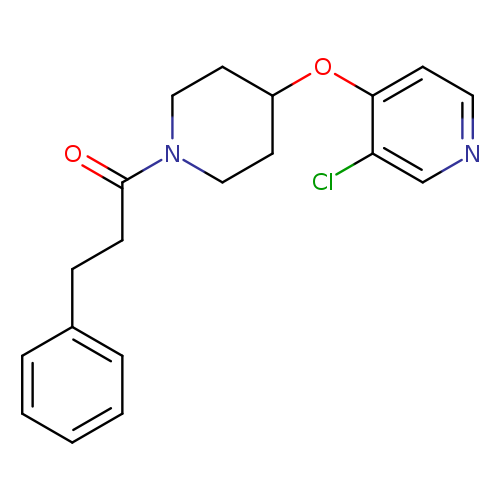 1-{4-[(3-chloropyridin-4-yl)oxy]piperidin-1-yl}-3-phenylpropan-1-one