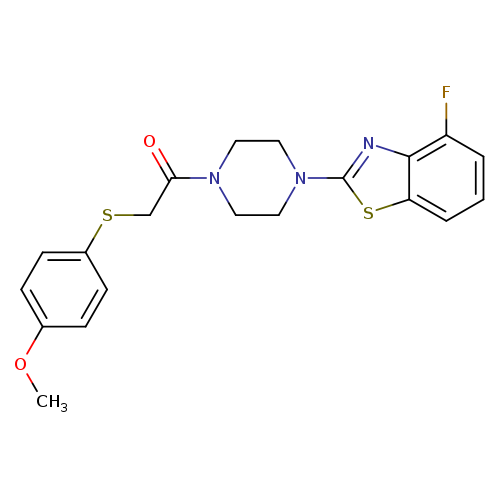 1-[4-(4-fluoro-1,3-benzothiazol-2-yl)piperazin-1-yl]-2-[(4-methoxyphenyl)sulfanyl]ethan-1-one