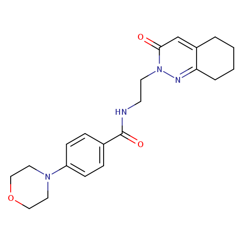 4-(morpholin-4-yl)-N-[2-(3-oxo-2,3,5,6,7,8-hexahydrocinnolin-2-yl)ethyl]benzamide