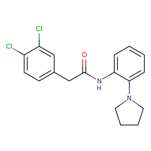 2-(3,4-dichlorophenyl)-N-[2-(pyrrolidin-1-yl)phenyl]acetamide
