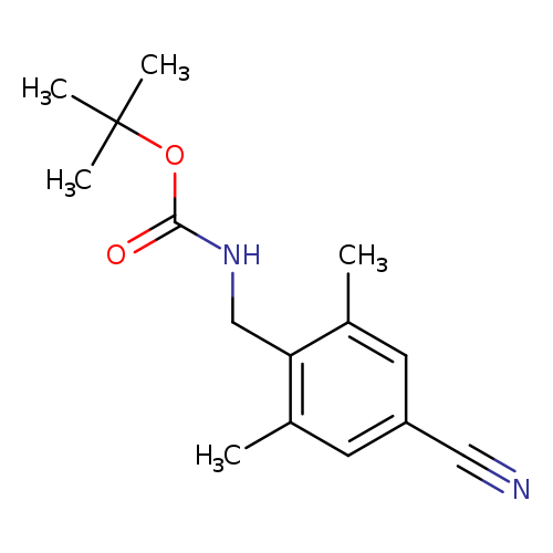tert-butyl 4-cyano-2,6-dimethylbenzylcarbamate