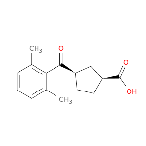 cis-3-(2,6-Dimethylbenzoyl)cyclopentane-1-carboxylic acid