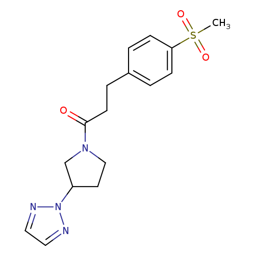 3-(4-methanesulfonylphenyl)-1-[3-(2H-1,2,3-triazol-2-yl)pyrrolidin-1-yl]propan-1-one