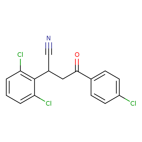 4-(4-chlorophenyl)-2-(2,6-dichlorophenyl)-4-oxobutanenitrile