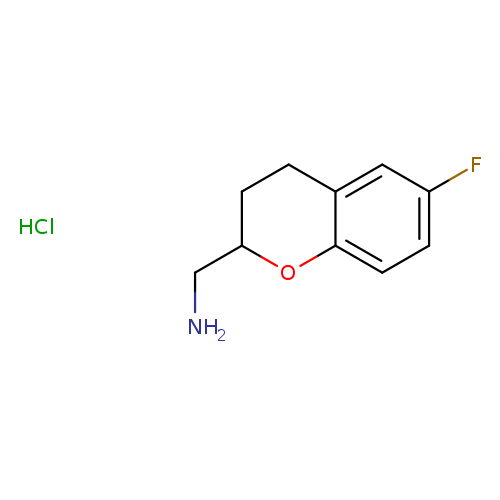 (6-fluoro-3,4-dihydro-2H-1-benzopyran-2-yl)methanamine hydrochloride