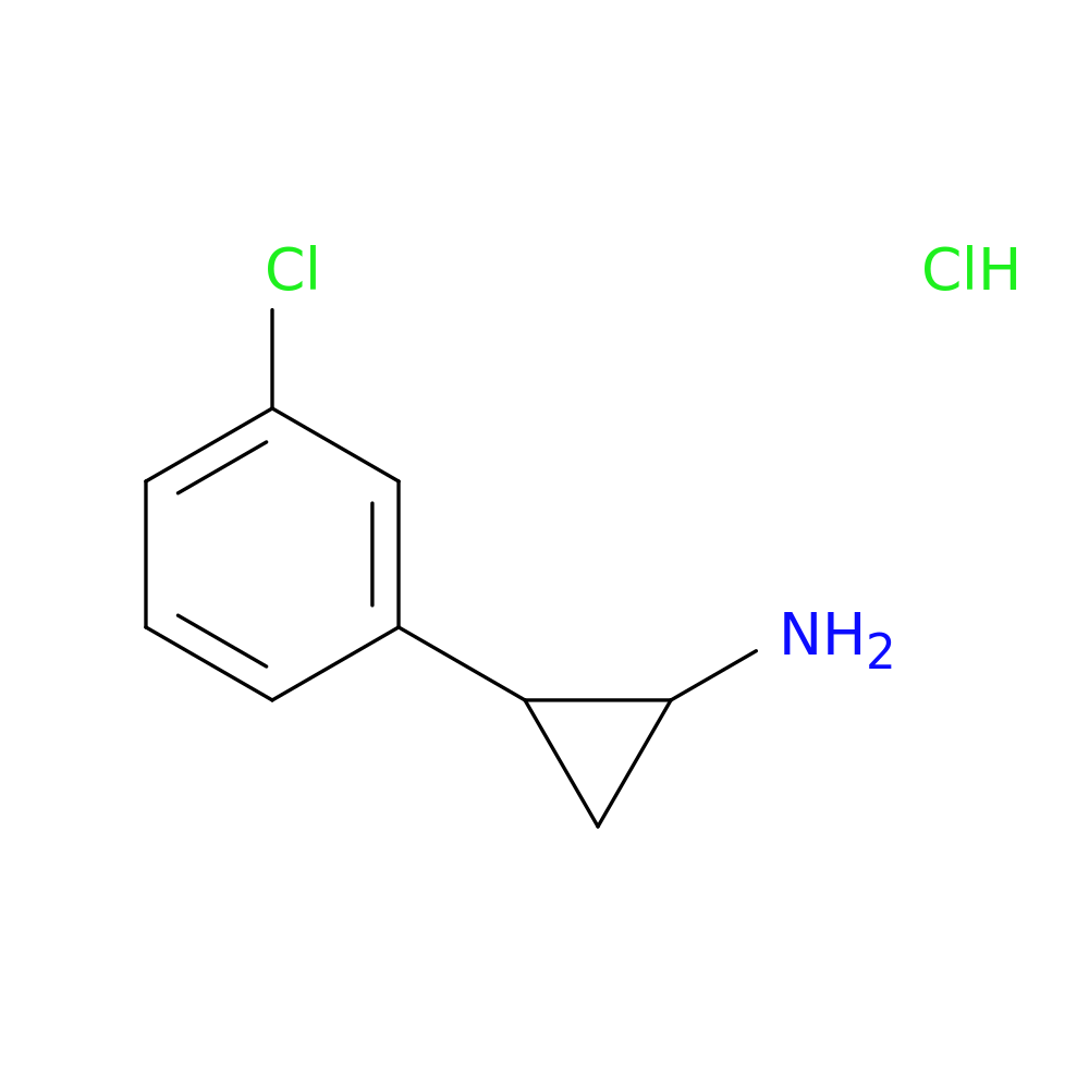 2-(3-Chlorophenyl)cyclopropan-1-amine hydrochloride