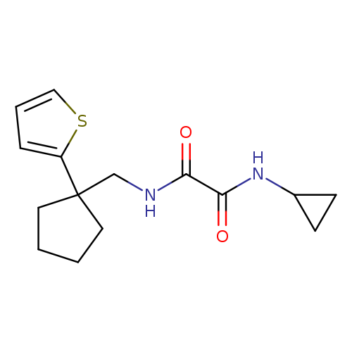 N-cyclopropyl-N'-{[1-(thiophen-2-yl)cyclopentyl]methyl}ethanediamide