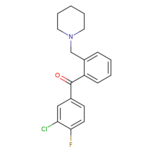 3'-Chloro-4'-fluoro-2-piperidinomethyl benzophenone
