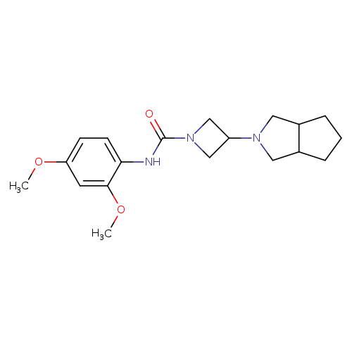 N-(2,4-dimethoxyphenyl)-3-{octahydrocyclopenta[c]pyrrol-2-yl}azetidine-1-carboxamide