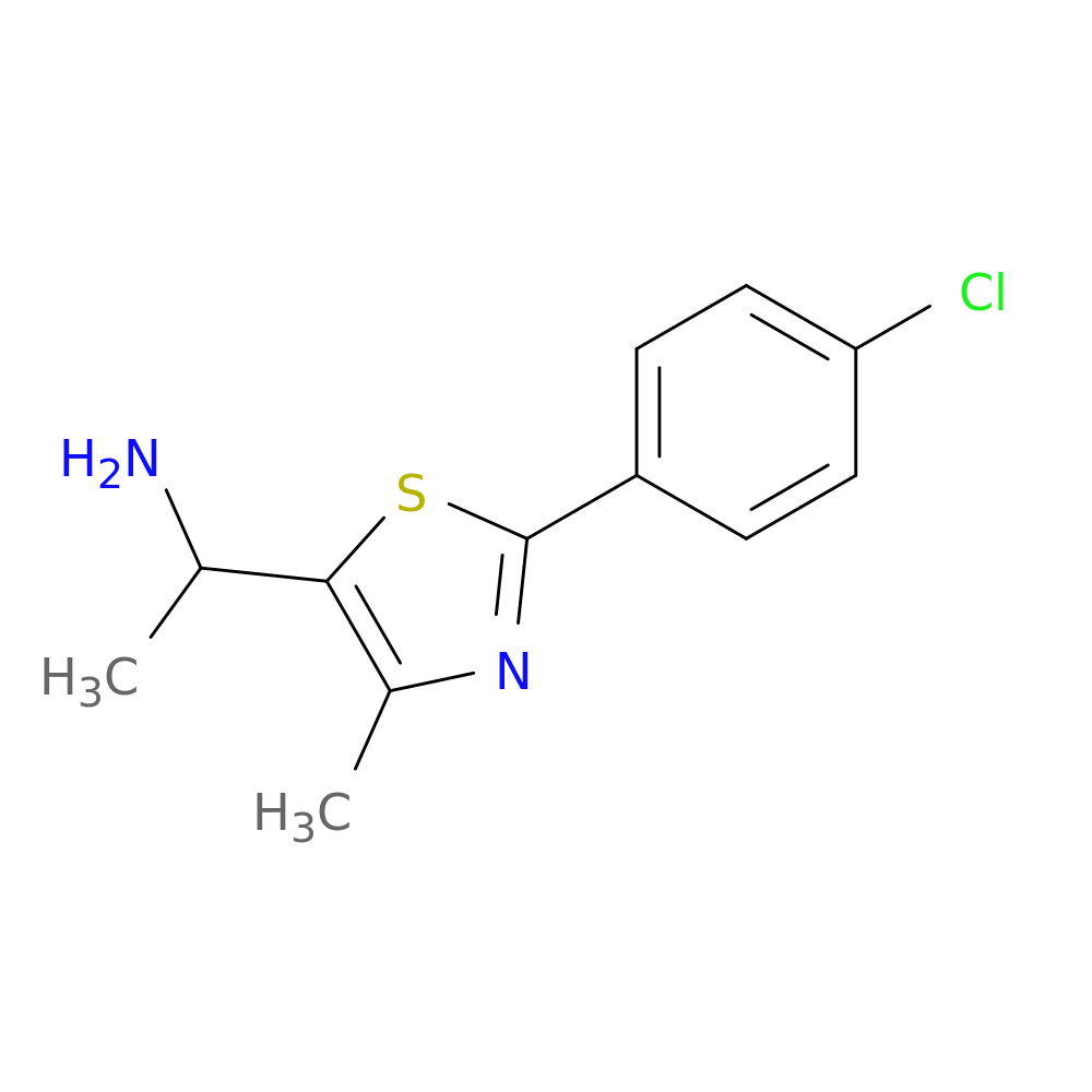 1-[2-(4-chlorophenyl)-4-methyl-1,3-thiazol-5-yl]ethan-1-amine