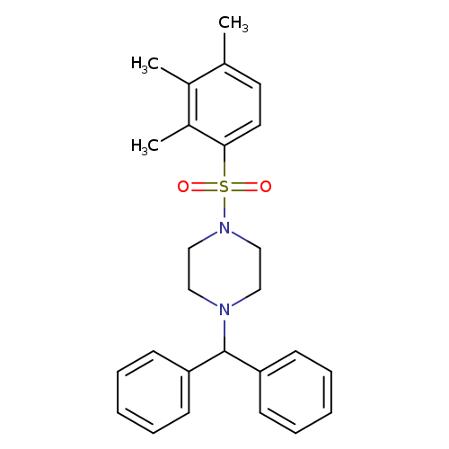1-(diphenylmethyl)-4-(2,3,4-trimethylbenzenesulfonyl)piperazine