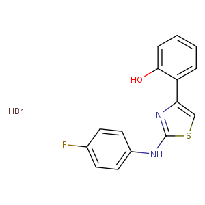 2-(4-Fluorophenyl)amino-4-(2-hydroxyphenyl)-1,3-thiazole hydrobromide