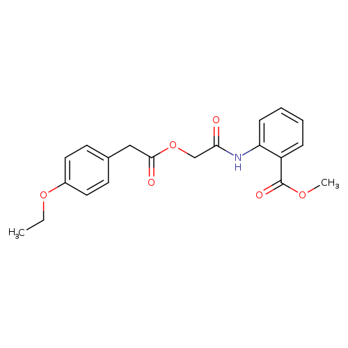 methyl 2-(2-{[2-(4-ethoxyphenyl)acetyl]oxy}acetamido)benzoate