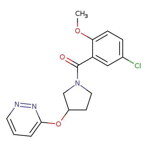 3-{[1-(5-chloro-2-methoxybenzoyl)pyrrolidin-3-yl]oxy}pyridazine