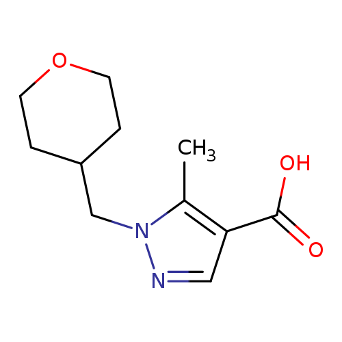 5-Methyl-1-(oxan-4-ylmethyl)-1h-pyrazole-4-carboxylic acid