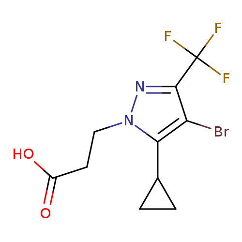 3-(4-Bromo-5-cyclopropyl-3-(trifluoromethyl)-1H-pyrazol-1-yl)propanoic acid