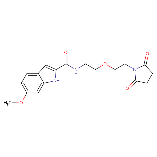 N-{2-[2-(2,5-dioxopyrrolidin-1-yl)ethoxy]ethyl}-6-methoxy-1H-indole-2-carboxamide