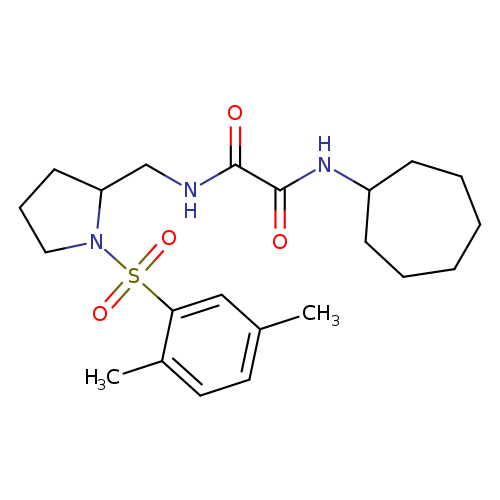 N'-cycloheptyl-N-{[1-(2,5-dimethylbenzenesulfonyl)pyrrolidin-2-yl]methyl}ethanediamide