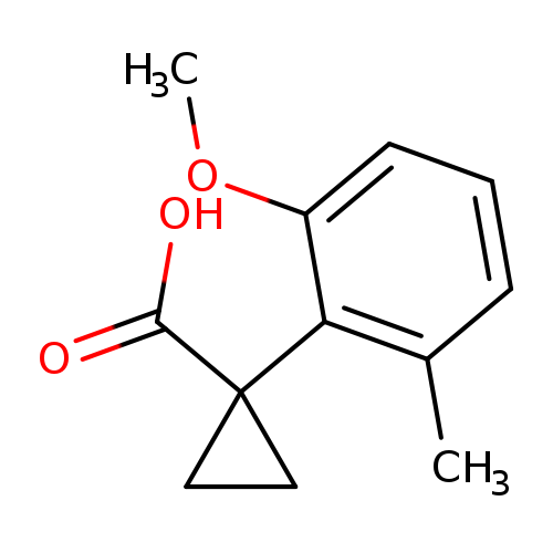 1-(2-methoxy-6-methylphenyl)cyclopropane-1-carboxylicacid