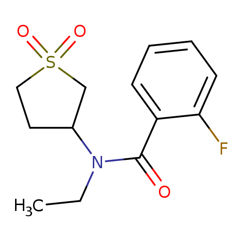 N-(1,1-dioxo-1lambda6-thiolan-3-yl)-N-ethyl-2-fluorobenzamide