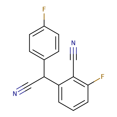 2-[Cyano(4-fluorophenyl)methyl]-6-fluorobenzene carbonitrile