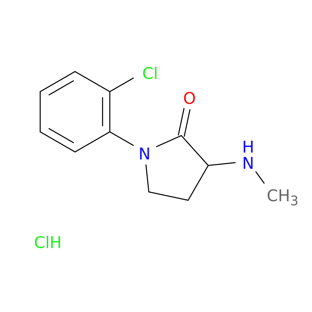 1-(2-chlorophenyl)-3-(methylamino)pyrrolidin-2-one hydrochloride