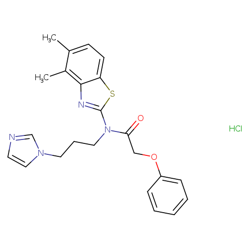 N-(4,5-dimethyl-1,3-benzothiazol-2-yl)-N-[3-(1H-imidazol-1-yl)propyl]-2-phenoxyacetamide hydrochloride