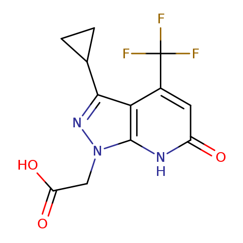 2-(3-Cyclopropyl-6-oxo-4-(trifluoromethyl)-6,7-dihydro-1H-pyrazolo[3,4-b]pyridin-1-yl)acetic acid