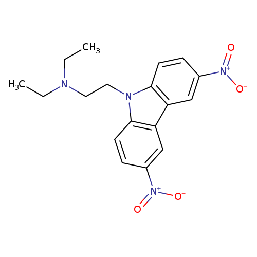 [2-(3,6-dinitro-9H-carbazol-9-yl)ethyl]diethylamine