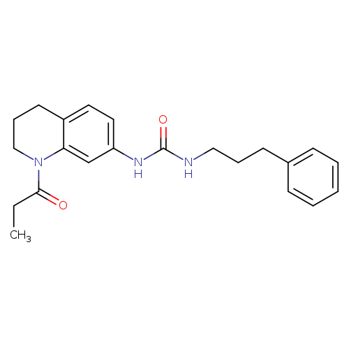 1-(3-phenylpropyl)-3-(1-propanoyl-1,2,3,4-tetrahydroquinolin-7-yl)urea