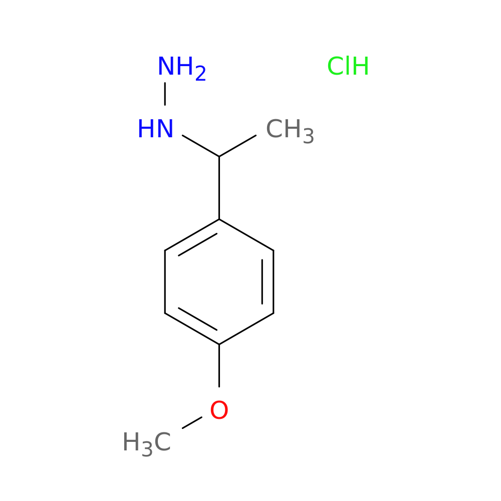 [1-(4-methoxyphenyl)ethyl]hydrazine hydrochloride