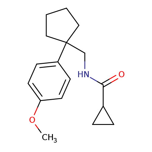 N-{[1-(4-methoxyphenyl)cyclopentyl]methyl}cyclopropanecarboxamide