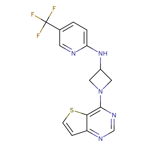 N-(1-{thieno[3,2-d]pyrimidin-4-yl}azetidin-3-yl)-5-(trifluoromethyl)pyridin-2-amine