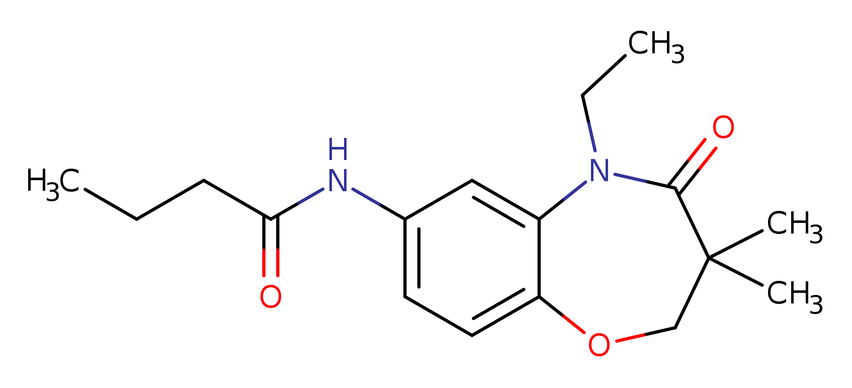N-(5-ethyl-3,3-dimethyl-4-oxo-2,3,4,5-tetrahydro-1,5-benzoxazepin-7-yl)butanamide