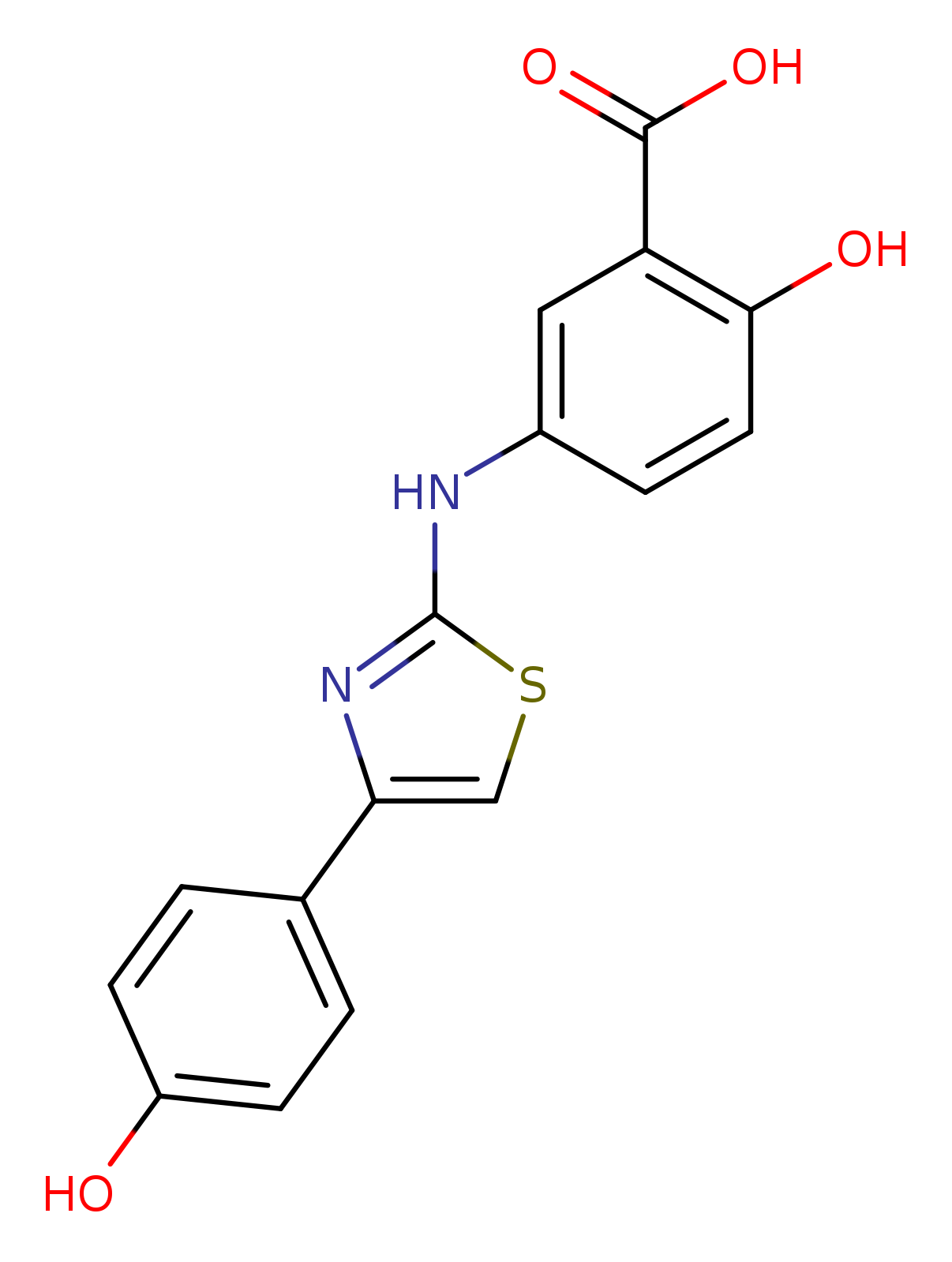 2-hydroxy-5-{[4-(4-hydroxyphenyl)-1,3-thiazol-2-yl]amino}benzoic acid