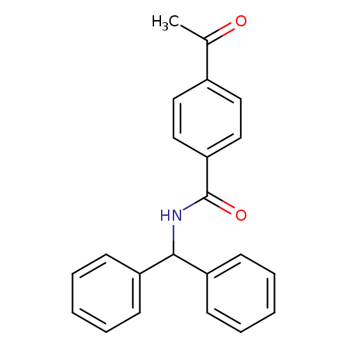 4-acetyl-N-benzhydrylbenzamide