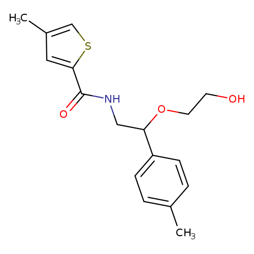 N-[2-(2-hydroxyethoxy)-2-(4-methylphenyl)ethyl]-4-methylthiophene-2-carboxamide