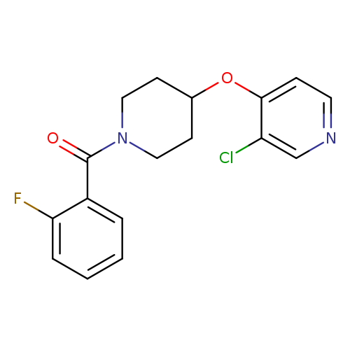 3-chloro-4-{[1-(2-fluorobenzoyl)piperidin-4-yl]oxy}pyridine