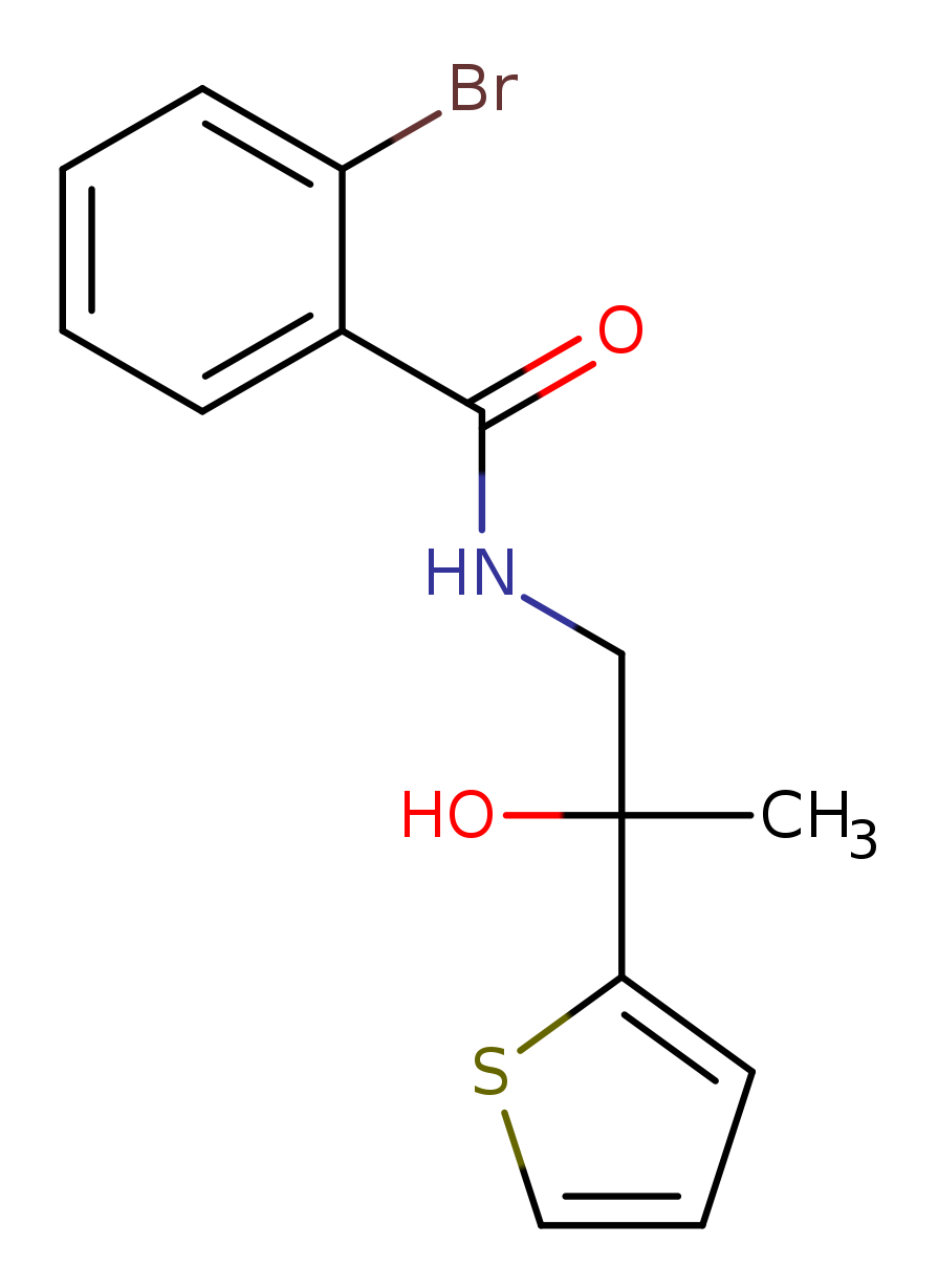 2-bromo-N-[2-hydroxy-2-(thiophen-2-yl)propyl]benzamide