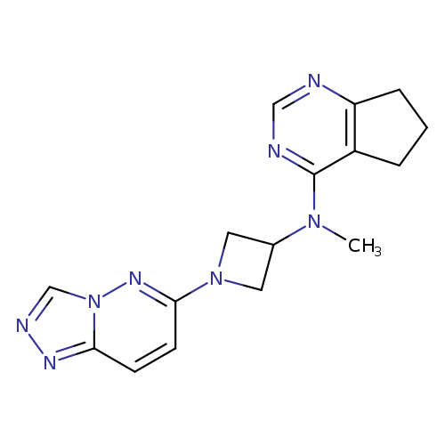 N-{5H,6H,7H-cyclopenta[d]pyrimidin-4-yl}-N-methyl-1-{[1,2,4]triazolo[4,3-b]pyridazin-6-yl}azetidin-3-amine