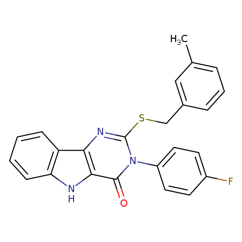 3-(4-fluorophenyl)-2-{[(3-methylphenyl)methyl]sulfanyl}-3H,4H,5H-pyrimido[5,4-b]indol-4-one