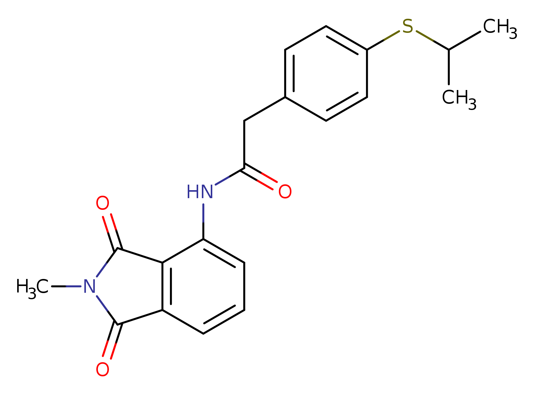 N-(2-methyl-1,3-dioxo-2,3-dihydro-1H-isoindol-4-yl)-2-[4-(propan-2-ylsulfanyl)phenyl]acetamide