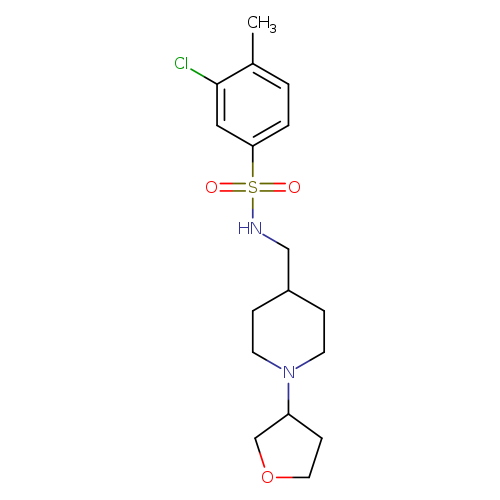 3-chloro-4-methyl-N-{[1-(oxolan-3-yl)piperidin-4-yl]methyl}benzene-1-sulfonamide