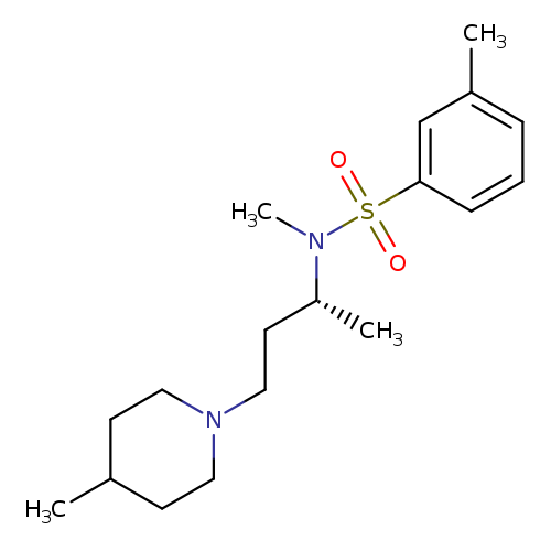 3-METHYL-N-[(1R)-1-METHYL-3-(4-METHYL-1-PIPERIDINYL)PROPYL]-N-METHYLBENZENESULFONAMIDE HYDROCHLORIDE