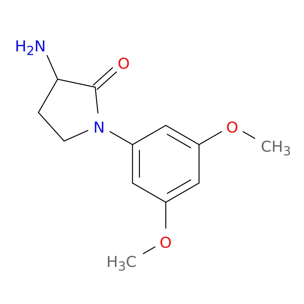 3-amino-1-(3,5-dimethoxyphenyl)pyrrolidin-2-one