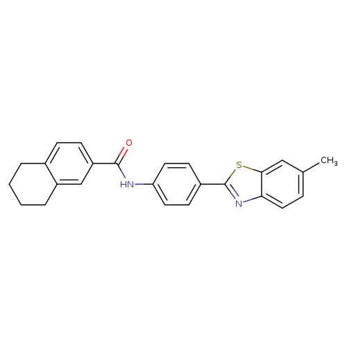 N-[4-(6-methyl-1,3-benzothiazol-2-yl)phenyl]-5,6,7,8-tetrahydronaphthalene-2-carboxamide