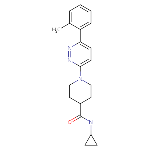 N-cyclopropyl-1-[6-(2-methylphenyl)pyridazin-3-yl]piperidine-4-carboxamide