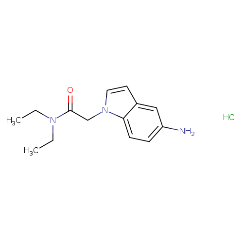 2-(5-amino-1H-indol-1-yl)-N,N-diethylacetamide hydrochloride