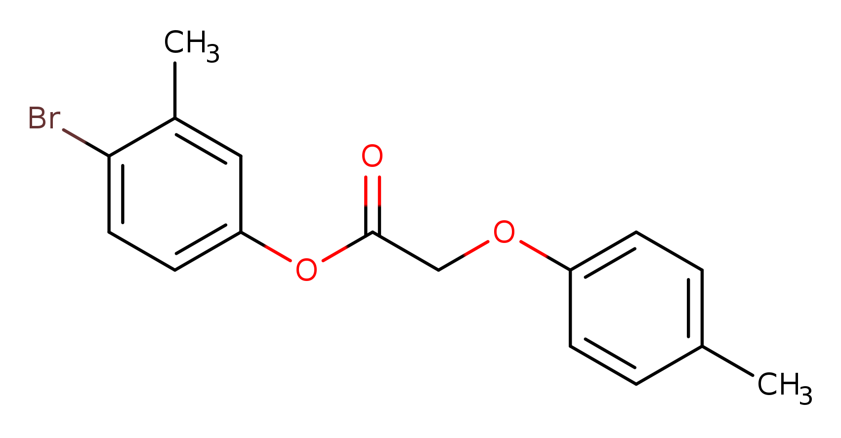 4-bromo-3-methylphenyl (4-methylphenoxy)acetate