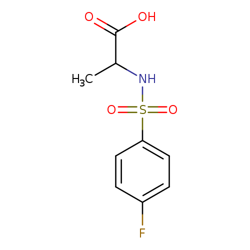 2-([(4-Fluorophenyl)sulfonyl]amino)propanoic acid